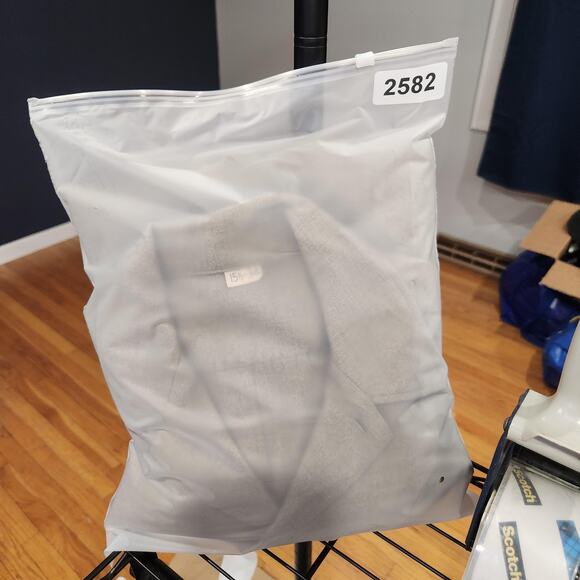 Vintage US Army Wool Shirt Mens 15.5 34 Khaki Button Front Military Uniform 50s - Picture 16 of 16